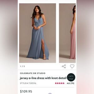 David’s Bridal Bridesmaid Dress